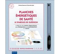 Planches énergétiques de santé & symboles de guérison - Coffret - Le livre avec des cadrans diagnostiques pour thérapeutes ou en autotraitement + 1 tensor + accessoires - Christina Baumann - Grancher 
