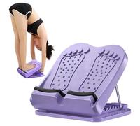 Planches obligatoires pour l'exercice, panneau oblique de civière réglable de niveau ABS avec des aimants, panneau d'inclinaison pied Rampé pour la fasciite plantaire Achille Stretch (violet)