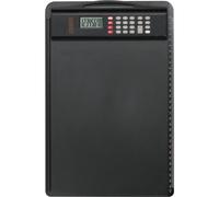 Planchette à pince Alassio DIN A4 avec calculatrice noire