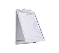 Westcott E-17003 00 Porte-document en aluminium Format A4 avec grand compartiment de rangement Ouverture vers bas