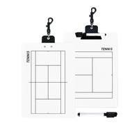 Planchette à pince de volley-ball, tableau blanc compact pour entraîneurs, 32 x 22 cm, adorable planche de stratégie d'équipe sportive double face, porte-bloc d'entraînement pour tennis