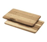 Planchette, bois d'acacia, rectangulaire, set de 2
