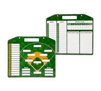 Planchette de Stratégie de Baseball, Tableau Séquence Frappe pour Dugout Baseball, Tableau Magnétique, en PVC, avec Poignée, Accessoires Complets, pour L'entraînement aux Matchs