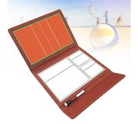 Planchette magnétique pliable en cuir pour entraînement de volley-ball et de football, avec marqueur, kit de tableau de guidage pour l'enseignement et la compétition.