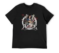 PLANDOO Men's Alice Madness Returns T Shirt S