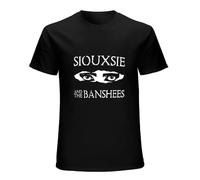 PLANDOO Men's Frances Siouxsie and The Banshees T Shirt Music Retro Vintage Birthday Black XXL