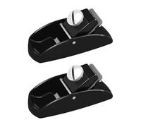 Plane à main de banc universel réglable, Pack of 2 Hand Planer Wood Carbon Steel Black 90x30mm(2Pcs)