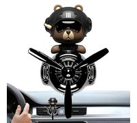 Plane Car Air Freshener, Bear Aromatherapy Diffuser Vent Clips, Shaking Head Car Perfume, Stylish Automobile Decor For Relaxing, Removing Odor, Home