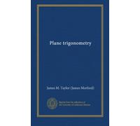 Plane trigonometry