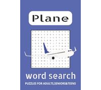 Plane Word Search Puzzle Book: Word Searches with Easy to Read Print about Plane, Airport, Airways, Pilot and More | 6x9 inches, 110 pages | 50+ Puzzles.. Gift for Vacations, Holiday and Free Times