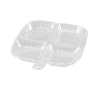Planes divisés - Assiettes de table | Assiettes restauratrices quatre compatri et séparateurs, assiettes carrées pour fruits lavables au lave-vaisselle, idéales pour les déjeuners scolaires et