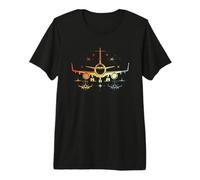 Planes Graphic Retro Style Airplanes T-Shirt Haut de Gamme