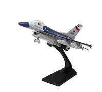 Planes modèles pour Avion en Alliage F-16 Sound and Light Pull Back Micro Metal Model Fighter Collection Gift Boy Toy Airplane Kit (Bule)