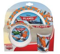 Disney Planes - Mélamine de Vaisselle Petit Déjeuner (Assiette, Bol, Tasse)