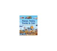 Planes, Trains, Trucks & Cars Sticker, Color & Activity Book