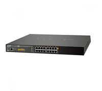 PLANET UPOE-1600G commutateur réseau Géré Gigabit Ethernet (10/100/1000) Connexion Ethernet, supportant l'alimentation via ce port (PoE) 1U Bleu