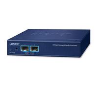 PLANET 2-Port 10G/1GBASE-X SFP+ convertisseur de support réseau Bleu