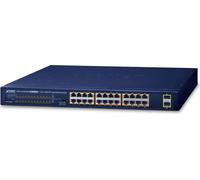 PLANET 24 ports 1000T 802.3at PoE + 2 ports 1000X SFP (260W)