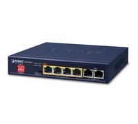 Planet 4 ports 10/100/1000T 802.3at, GSD-604HP