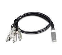PLANET CB-QSFP4X10G-1M câble de fibre optique QSFP+ 4x SFP+ Noir