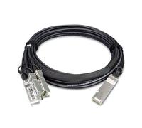 PLANET CB-QSFP4X10G-3M câble de fibre optique QSFP+ 4x SFP+ Noir