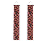 Planet Color Bannière de fête de remise de diplôme Motif pizza rose - Décoration intérieure et extérieure