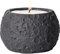 Planet Design Porte-bougies en ciment, Porte-bougies vides pour bougies à réchaud, Petite boîte de rangement pour petites choses(Noir)