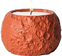 Planet Design Porte-bougies en ciment, Porte-bougies vides pour bougies à réchaud, Petite boîte de rangement pour petites choses(Rouge)