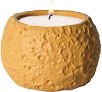 Planet Design Porte-bougies en ciment, Porte-bougies vides pour bougies à réchaud, Petite boîte de rangement pour petites choses(Jaune)