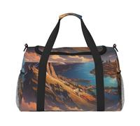 Planet Earth - Sac de voyage à imprimé pour homme et femme, sacs de voyage pliables et sac fourre-tout spacieux pour le rangement des articles de toilette, bagages, articles personnels, noir, taille L