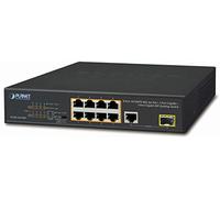 PLANET FGSD-1011HP Switch 10" 8 ports PoE+ & 1 port Gigabit & 1 port SFP 100/1G