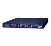 PLANET FGSW-1822VHP commutateur réseau Non-géré Fast Ethernet (10/100) Connexion Ethernet, supportant l'alimentation via ce port (PoE) 1U Bleu