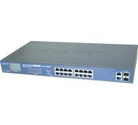 PLANET FGSW-1822VHP commutateur réseau Non-géré Fast Ethernet (10/100) Connexion Ethernet, supportant l'alimentation via ce port (PoE) 1U Bleu