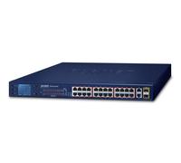 PLANET FGSW-2622VHP commutateur réseau Non-géré L2 Fast Ethernet (10/100) Connexion Ethernet, supportant l'alimentation via ce port (PoE) 1U Bleu