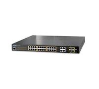 PLANET GS-4210-24P4C commutateur réseau Géré L2/L4 Gigabit Ethernet (10/100/1000) Connexion Ethernet, supportant l'alimentation Via ce Port (PoE) 1U Bleu