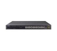PLANET GS-4210-24T2S - Commutateur - Géré - 24 x 10/100/1000 + 2 x SFP - de bureau, Montable sur rack