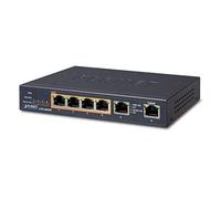 PLANET GSD-604HP commutateur réseau Non-géré Gigabit Ethernet (10/100/1000) Connexion Ethernet, supportant l'alimentation via ce port (PoE) Bleu