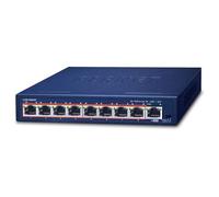 Planet Commutateur réseau non géré GSD-908HP – 8x Gigabit PoE+ +1x liaison montante – Bleu