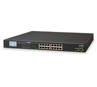 Planet GSW-1820VHP - Non administré - Gigabit Ethernet (10/100/1000) - Full duplex - Power over Ethernet (PoE) - Montage en rack - 1U