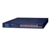 PLANET GSW-2620VHP commutateur réseau Non-géré Gigabit Ethernet (10/100/1000) Connexion Ethernet, supportant l'alimentation via ce port (PoE) 1U Bleu