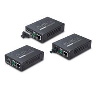 Planet GT-806A40 Convertisseur Fibre Optique Ethernet Gigabit 2000 Mbit/s Noir