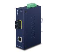 PLANET IFT-802TS15 convertisseur de support réseau 100 Mbit/s 1310 nm Monomode Bleu
