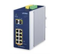 Planet IGS-10020HPT-U IP30 Industrial L2+/L4 8-Port 1000T 802.3at PoE + 2-Port 1G/2.5G SFP Full Managed Switch