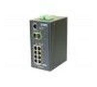 PLANET IGS-10020PT - Commutateur - Géré - 8 x 10/100/1000 (PoE) + 2 x Gigabit SFP - Montage sur rail DIN, fixation murale - PoE (130 W) - Tension CC