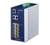PLANET IGS-10080MFT commutateur réseau Géré Gigabit Ethernet (10/100/1000) Bleu, Blanc
