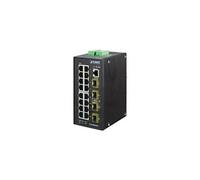 PLANET IGS-20040MT - Commutateur - Géré - 16 x 10/100/1000 + 4 x Gigabit SFP - Montage sur rail DIN, fixation murale - 24 V c.a. / 12 - 72 V c.c.