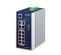 PLANET IGS-4215-8P2T2S commutateur réseau Géré L2/L4 Gigabit Ethernet (10/100/1000) Connexion Ethernet, supportant l'alimentation via ce port (PoE) Bleu, Argent