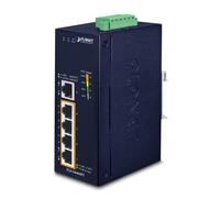 PLANET IGS-504HPT PLANET Commutateur industriel, 4 ports, IEEE 802.3af / 802.3at Injecteur PoE Boîtier aluminium métal