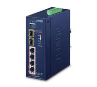 PLANET - Commutateur réseau IGS-624HPT Non-géré 4x1Gb PoE+ 2xSFP Gigabit Bleu