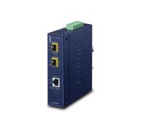 PLANET IGT-1205AT Convertisseur de Média Gigabit Ethernet, SFP, 10/100/1000Base-T vers 1000Base-BX/LX/SX, IP30, -40°C à 75°C, 12-48V